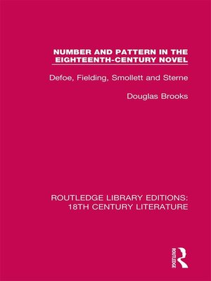 cover image of Number and Pattern in the Eighteenth-Century Novel